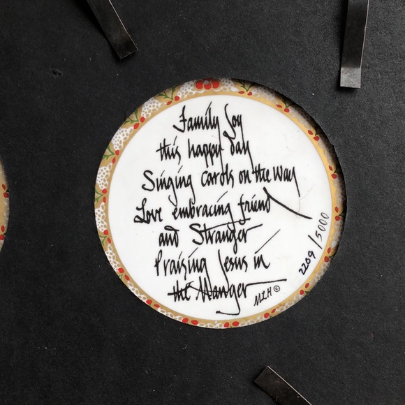 P Buckley Moss Set of 3 Ornaments in Custom Frame - Picture 9 of 17